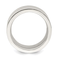 Sterling Silver 9mm Comfort Fit Flat Size 7 Band