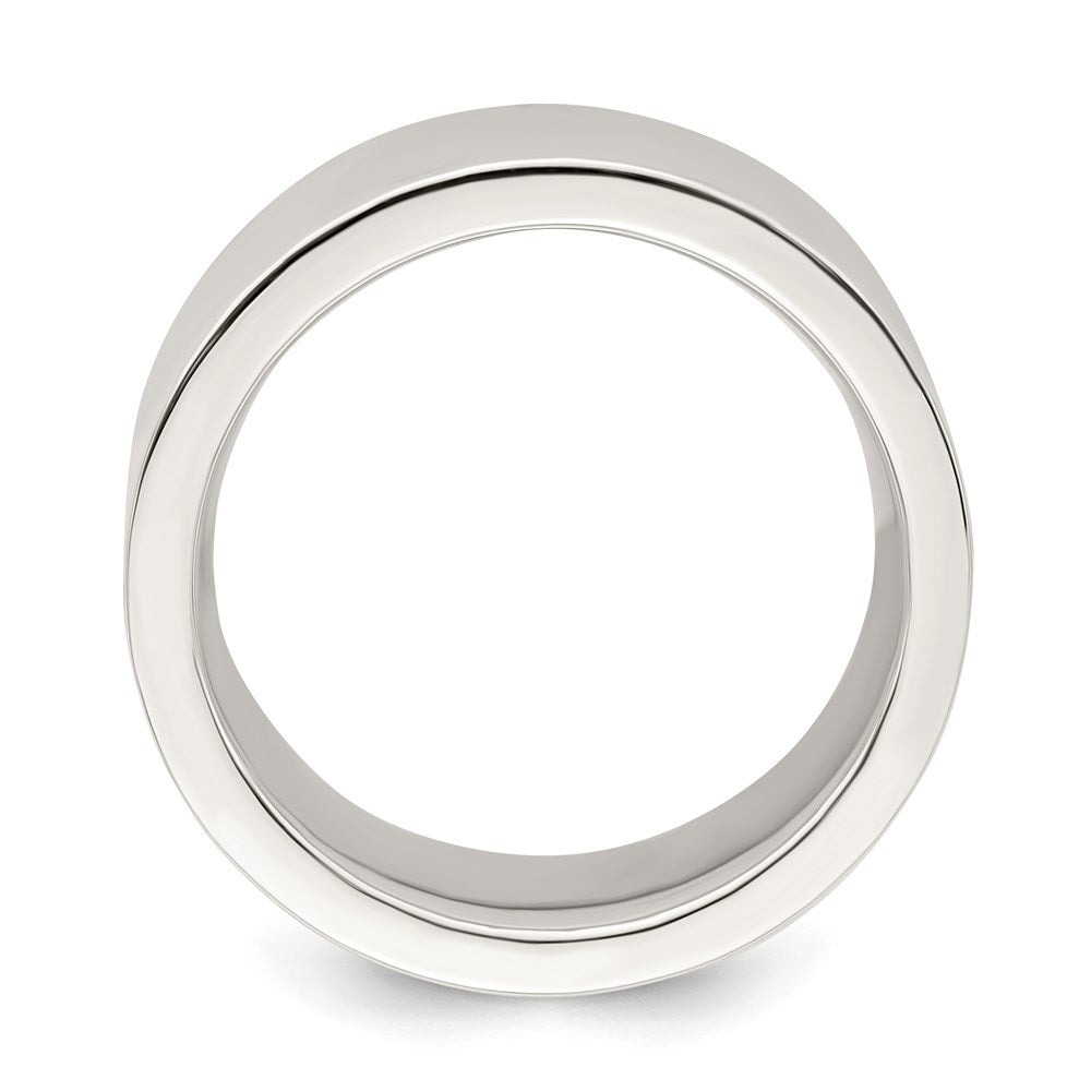 Sterling Silver 9mm Comfort Fit Flat Size 4.5 Band