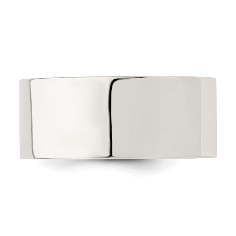 Sterling Silver 9mm Comfort Fit Flat Size 13 Band