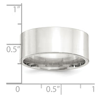 Sterling Silver 9mm Comfort Fit Flat Size 6 Band