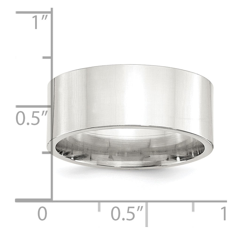 Sterling Silver 9mm Comfort Fit Flat Size 4.5 Band