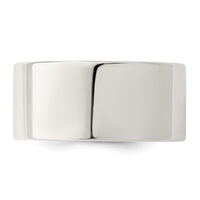 Sterling Silver 10mm Comfort Fit Flat Size 6.5 Band