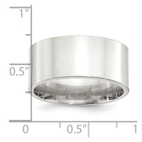 Sterling Silver 10mm Comfort Fit Flat Size 4 Band