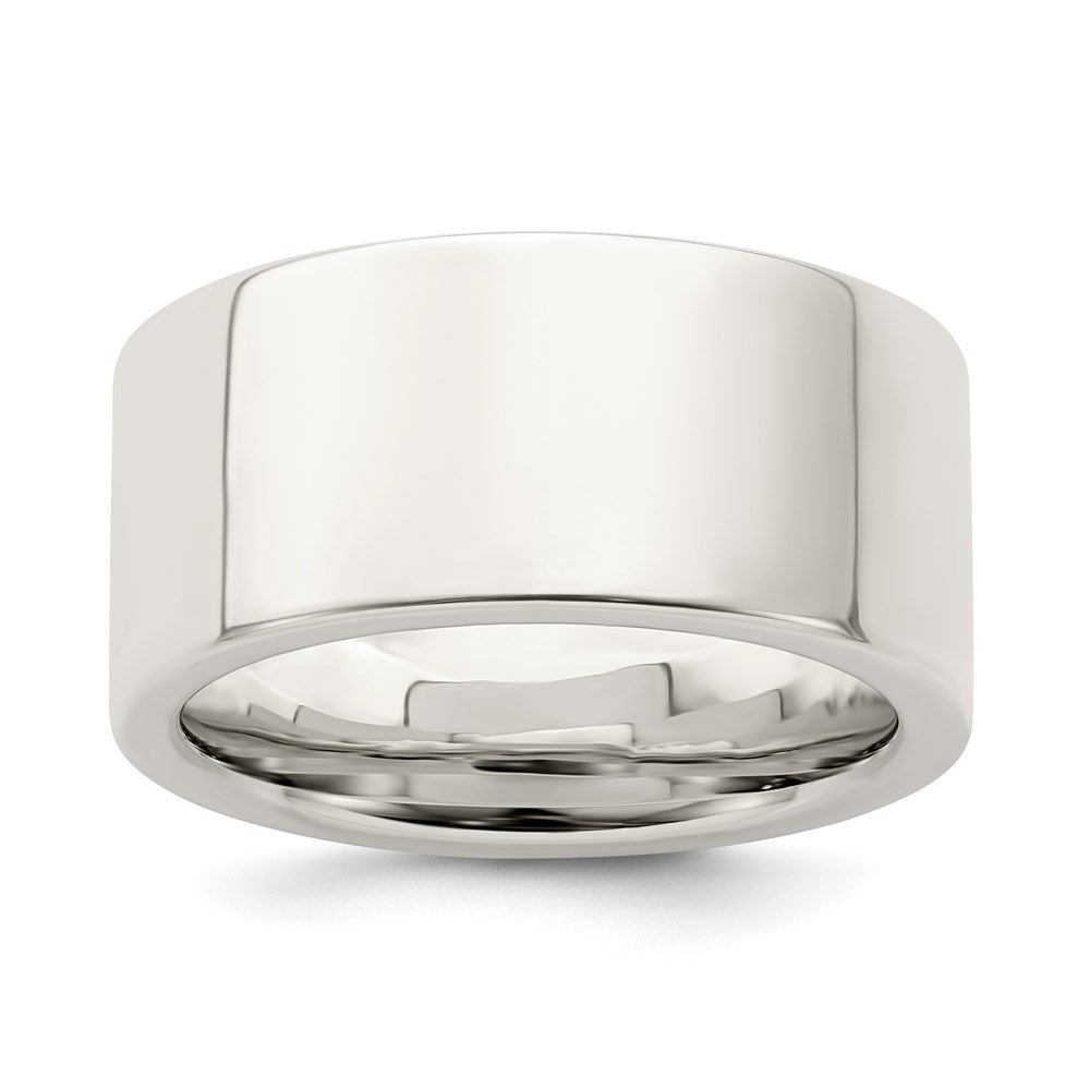 Sterling Silver 10mm Comfort Fit Flat Size 4 Band
