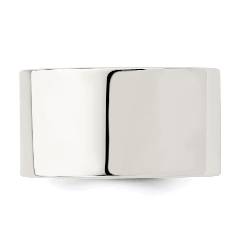Sterling Silver 12mm Comfort Fit Flat Size 11 Band