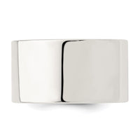 Sterling Silver 12mm Comfort Fit Flat Size 4.5 Band