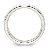Sterling Silver 3mm Comfort Fit Milgrain Size 8 Band