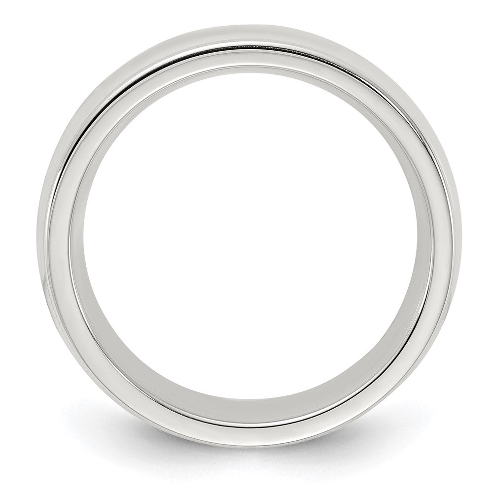 Sterling Silver 6mm Milgrain Comfort Fit Size 7 Band