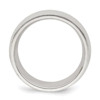 Sterling Silver 7mm Milgrain Comfort Fit Size 12 Band