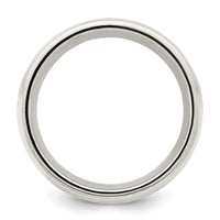 Sterling Silver 9mm Comfort Fit Milgrain Size 7 Band