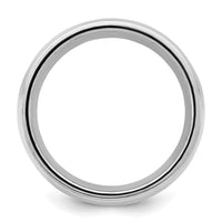 Sterling Silver Rhodium-plated 9mm Comfort Fit Milgrain Size 5.5 Band