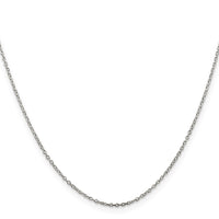 Sterling Silver 1mm Cable Chain w/2in ext.