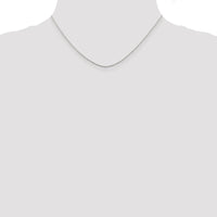 Sterling Silver Rhodium-plated 1mm Cable Chain