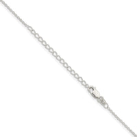 Sterling Silver 1.25mm Cable Chain w/2in ext.