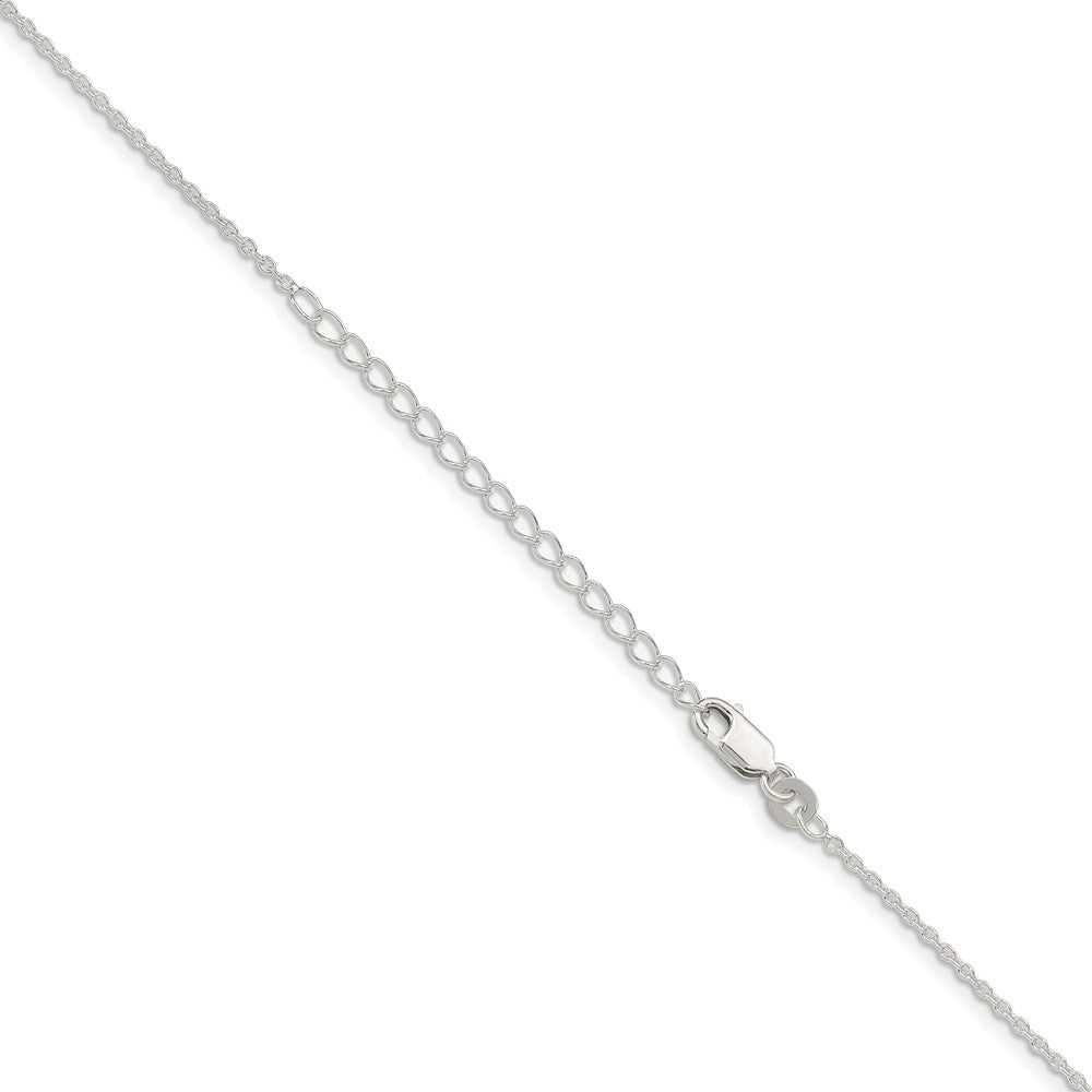 Sterling Silver 1.5mm Cable Chain w/2in ext.