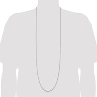 Sterling Silver 2.25mm Cable Chain