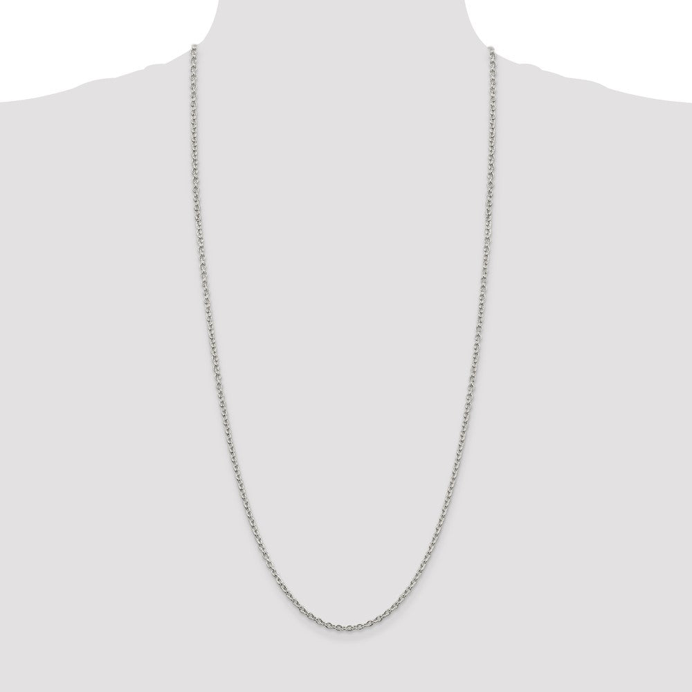Sterling Silver 2.75mm Cable Chain