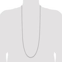 Sterling Silver 2.75mm Cable Chain