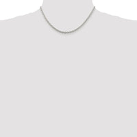Sterling Silver Rhodium-plated 3.5mm Cable Chain