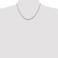 Sterling Silver Rhodium-plated 3.5mm Cable Chain