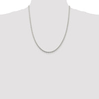 Sterling Silver Rhodium-plated 3.5mm Cable Chain