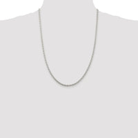 Sterling Silver Rhodium-plated 3.5mm Cable Chain