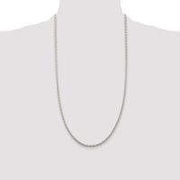 Sterling Silver Rhodium-plated 3.5mm Cable Chain