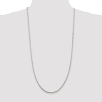 Sterling Silver Rhodium-plated 3.5mm Cable Chain