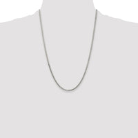 Sterling Silver Rhodium-plated Polished 2.9mm Domed Curb Chain