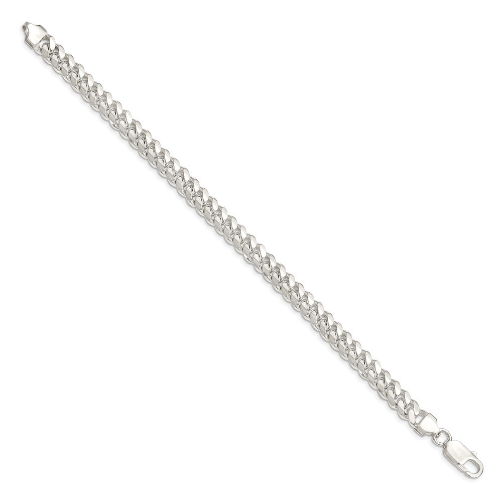 Sterling Silver 7.0mm Polished Domed Curb Chain