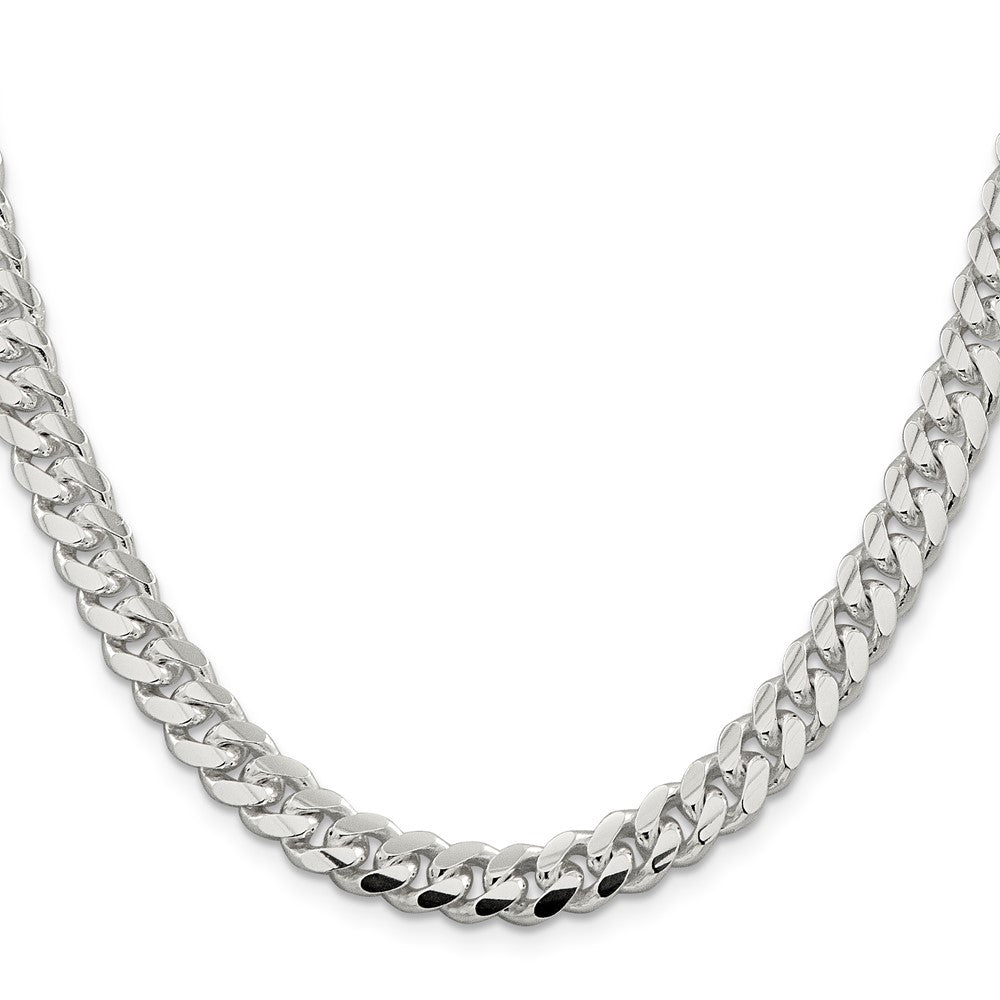 Sterling Silver 7.8mm Polished Domed Curb Chain