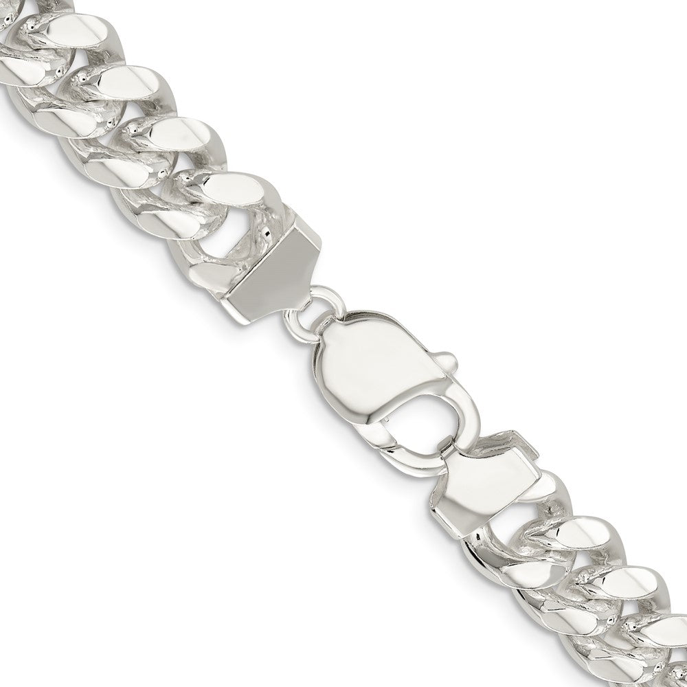 Sterling Silver 10.7mm Polished Domed Curb Chain