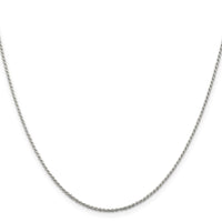 Sterling Silver 1.2mm Diamond-cut Rope Chain w/4in ext.
