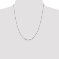 Sterling Silver 1.2mm Diamond-cut Rope Chain w/4in ext.
