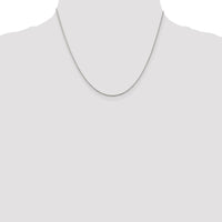 Sterling Silver Rhodium-plated 1.1mm Diamond-cut Rope Chain
