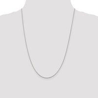 Sterling Silver Rhodium-plated 1.1mm Diamond-cut Rope Chain