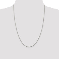 Sterling Silver 1.5mm Diamond-cut Rope Chain