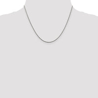 Sterling Silver Rhodium-plated 1.5mm Diamond-cut Rope Chain