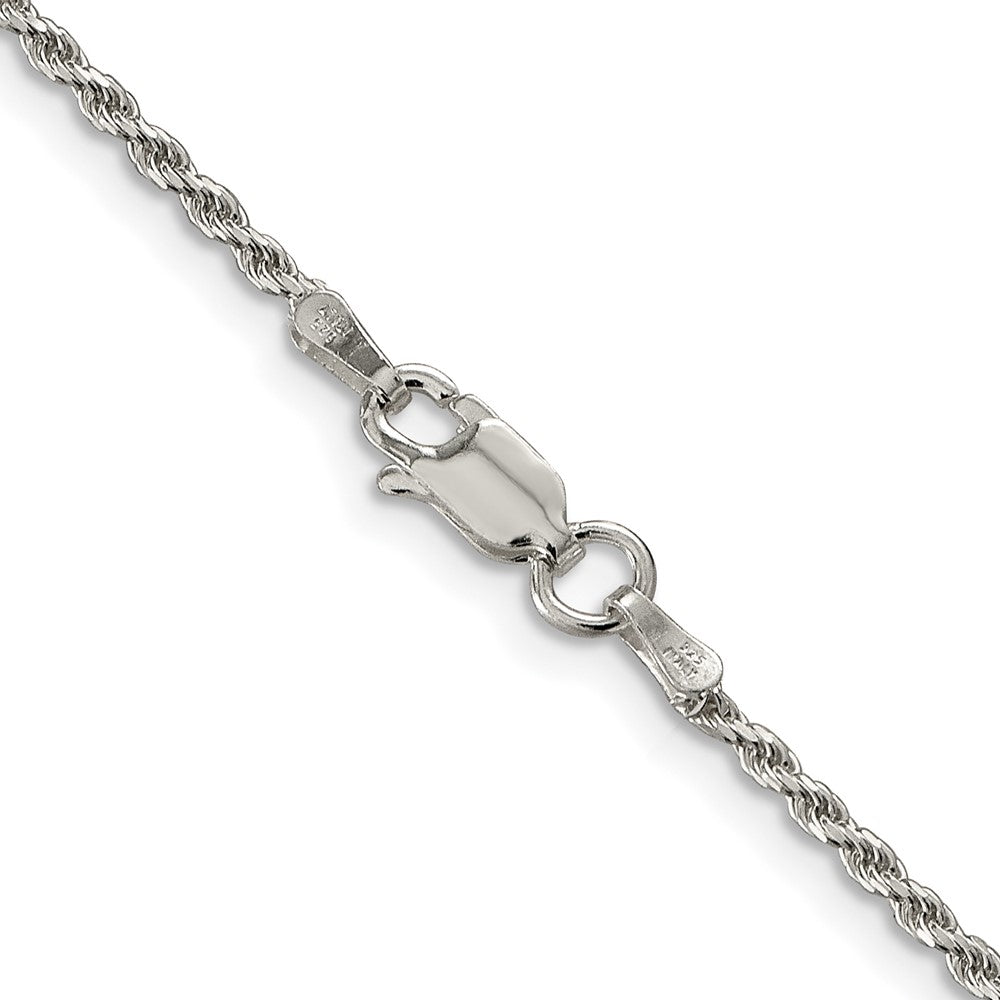 Sterling Silver 1.7mm Diamond-cut Rope Chain