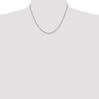 Sterling Silver 1.7mm Diamond-cut Rope Chain w/2in ext.