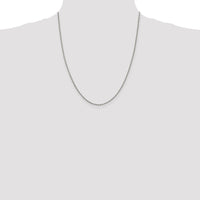 Sterling Silver 1.7mm Diamond-cut Rope Chain w/4in ext.