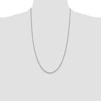Sterling Silver Rhodium-plated 1.7mm Diamond-cut Rope Chain