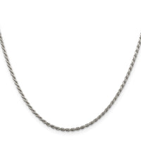 Sterling Silver 1.85mm Diamond-cut Rope Chain