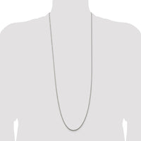 Sterling Silver 1.85mm Diamond-cut Rope Chain