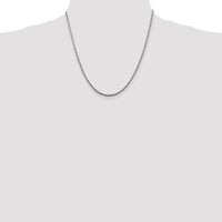 Sterling Silver 2.25mm Diamond-cut Rope Chain