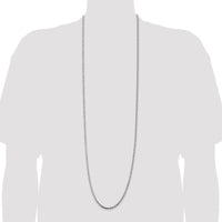 Sterling Silver 3.2mm Diamond-cut Rope Chain
