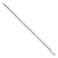 Sterling Silver 4.6mm Diamond-cut Rope Chain