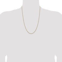 Sterling Silver And Vermeil 1.85mm Diamond-cut Rope Chain