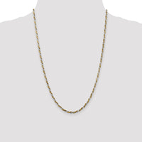 Sterling Silver And Vermeil 2.5mm Diamond-cut Rope Chain