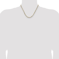 Sterling Silver And Vermeil 3.5mm Diamond-cut Rope Chain